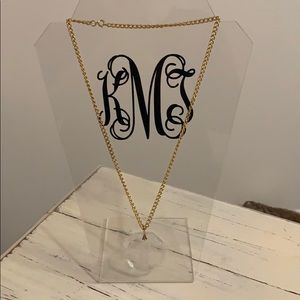 Gold Crystal Necklace